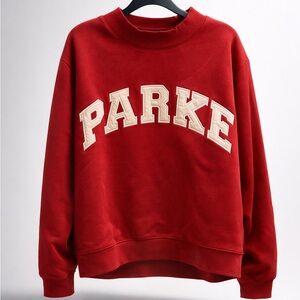 PARKE Valentine's new drop sweatshirt Mockneck Crimson + Peony / L/XL